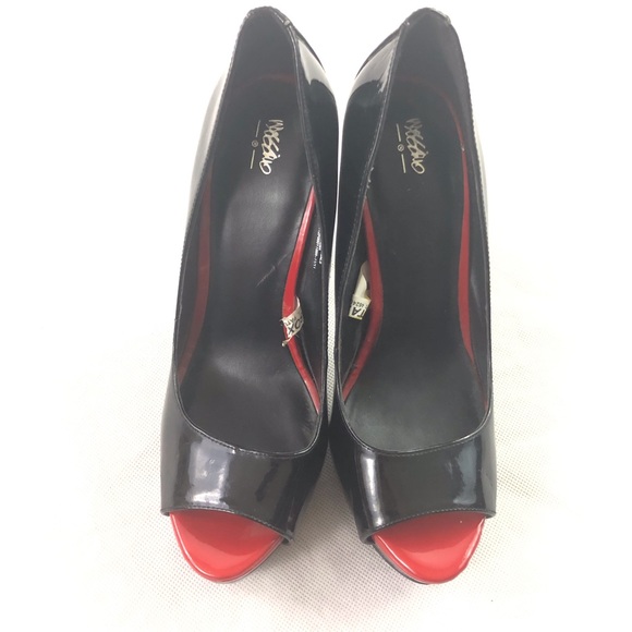 Mossimo Black & Red Stiletto High Heels 8 - Picture 3 of 8